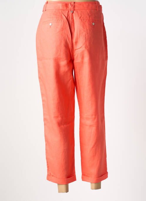Pantalon 7/8 taille haute taille haute orange JULIE GUERLANDE femme
