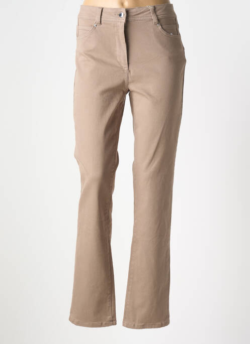Jeans coupe droite marron DIANE LAURY pour femme