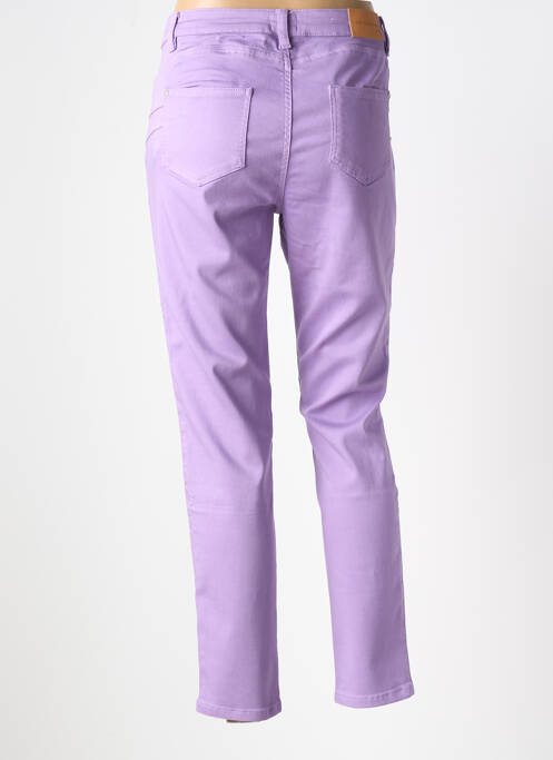 Jeans coupe slim violet C'EST BEAU LA VIE pour femme