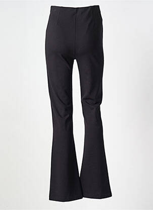 Pantalon droit tissage popeline taille haute noir SURKANA femme