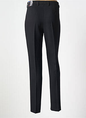 Pantalon droit tissage crêpe taille normale noir TONI femme