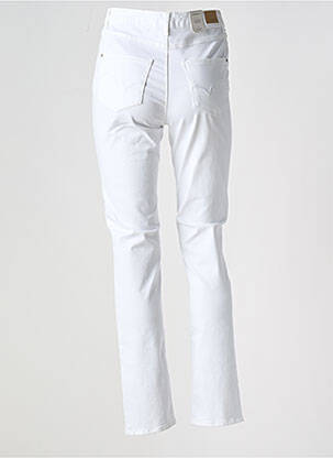 Pantalon droit stretch taille normale blanc KANOPE femme
