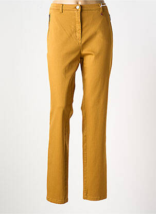 Pantalon droit stretch taille normale marron TONI femme