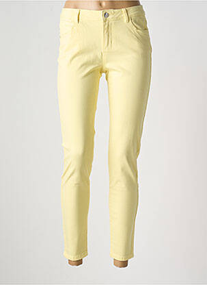 Jeans skinny taille normale taille normale jaune MORGAN femme