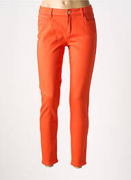 Jeans skinny taille normale taille normale rouge MORGAN femme