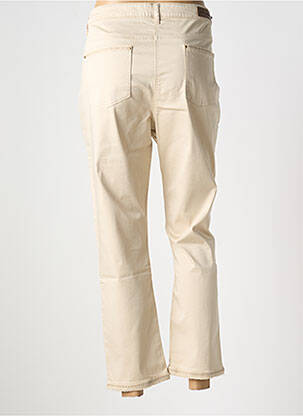 Pantalon droit stretch taille normale beige JULIE GUERLANDE femme