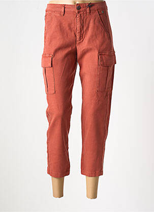 Pantalon 7/8 stretch taille normale marron FREEMAN T.PORTER femme