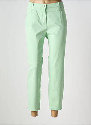 Pantalon 7/8 stretch taille normale vert TONI femme