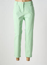 Pantalon 7/8 stretch taille normale vert TONI femme