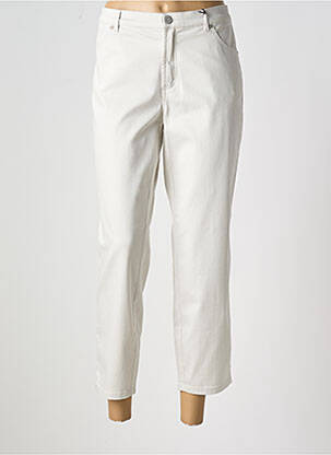 Pantalon 7/8 stretch taille normale gris TONI femme