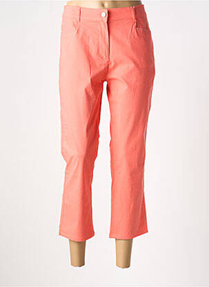 Pantalon 7/8 stretch taille normale rouge DIANE LAURY femme