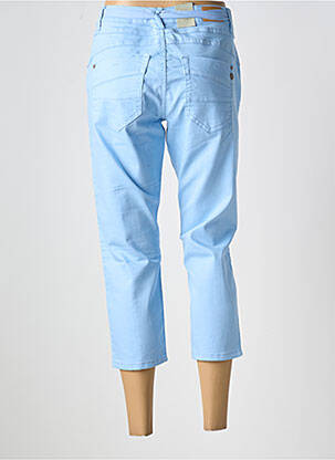 Pantacourt coupe droite taille normale bleu CREAM femme