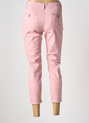 Pantalon 7/8 stretch taille basse rose LCDN femme