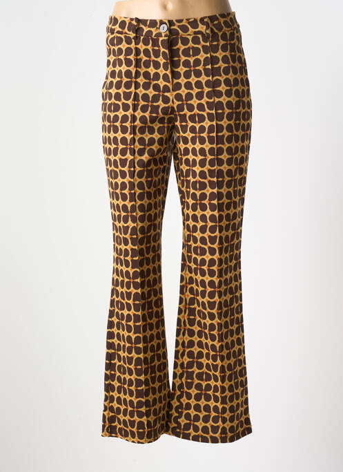 Pantalon flare taille normale taille normale marron SURKANA femme