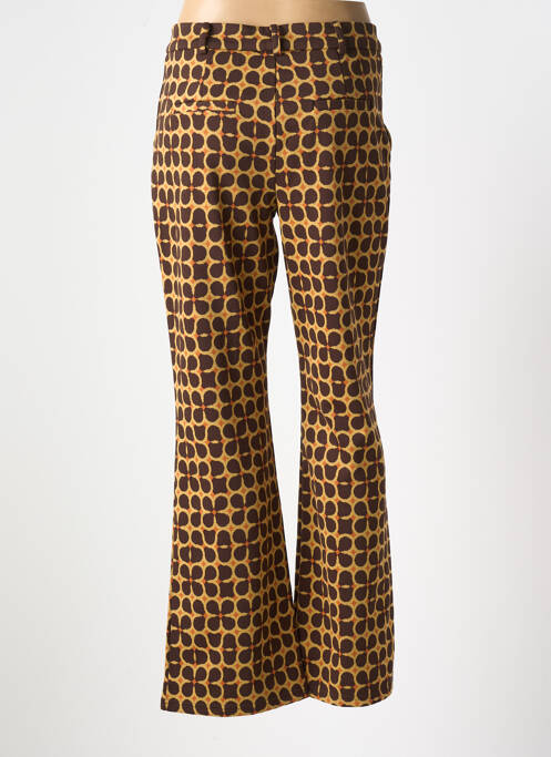 Pantalon flare taille normale taille normale marron SURKANA femme