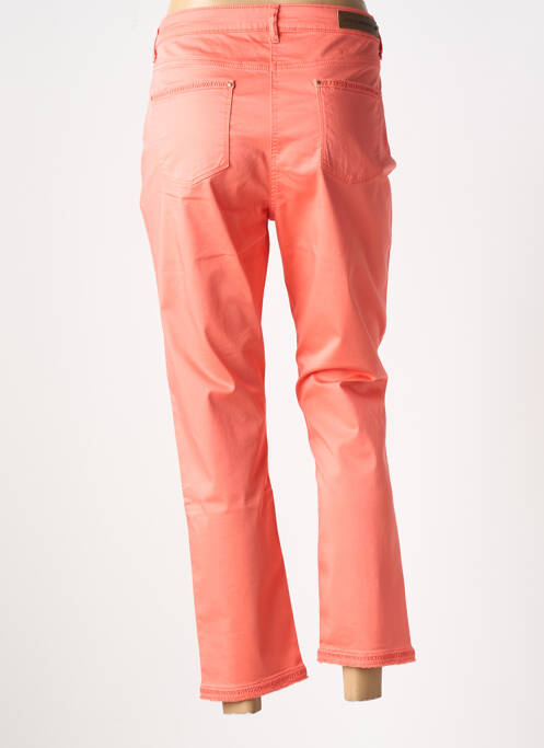 Pantalon droit stretch taille normale rouge JULIE GUERLANDE femme