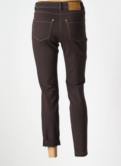Pantalon droit marron ANDAM pour femme