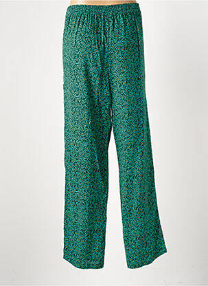 Pantalon large tissage popeline taille normale vert BLA-BLA femme