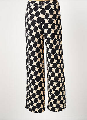 Pantalon large taille normale taille normale noir SURKANA femme