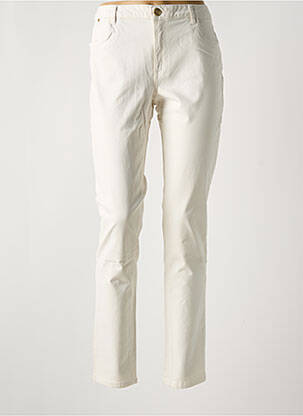 Pantalon slim tissage popeline taille normale beige LOLA ESPELETA femme