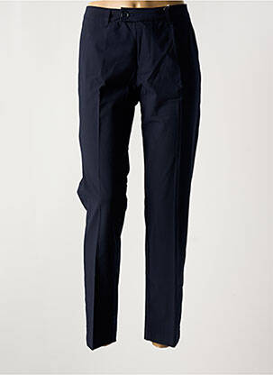 Pantalon slim tissage popeline taille normale bleu KANOPE femme
