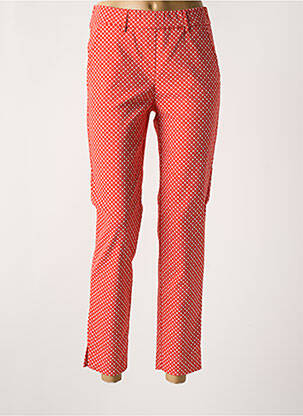 Pantalon 7/8 stretch taille normale rouge TONI femme