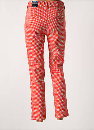 Pantalon 7/8 stretch taille normale rouge TONI femme
