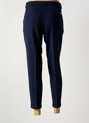 Pantalon 7/8 tissage popeline taille normale bleu LCDN femme