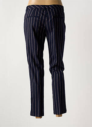 Pantalon 7/8 tissage popeline taille normale bleu LOLA ESPELETA femme