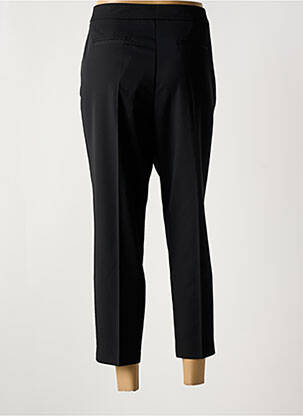 Pantalon 7/8 tissage popeline taille normale noir NINATI femme