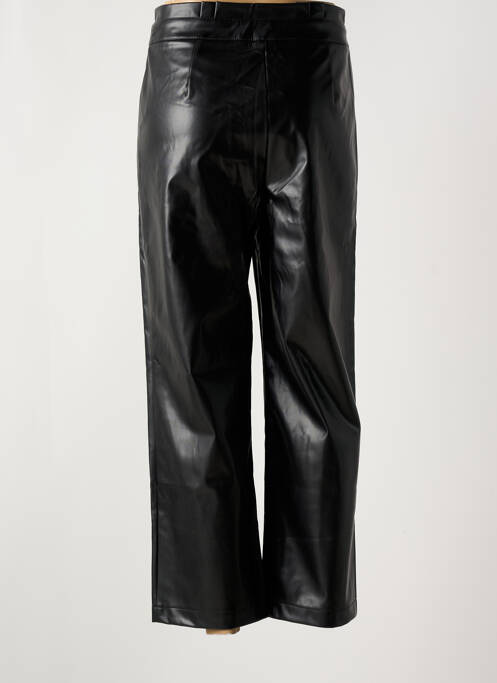 Pantalon large fermeture zippée sous rabat avec crochet taille normale noir SURKANA femme