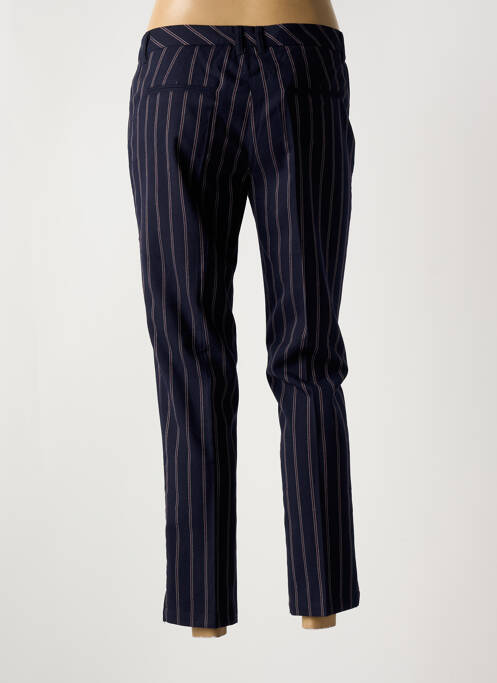 Pantalon 7/8 tissage popeline taille normale bleu LOLA ESPELETA femme