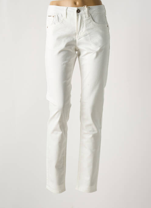 Jeans coupe slim blanc CREAM pour femme