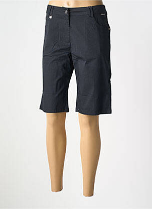 Bermuda tissage popeline taille normale noir AGATHE & LOUISE femme