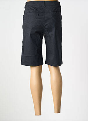 Bermuda tissage popeline taille normale noir AGATHE & LOUISE femme