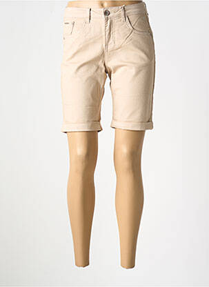 Short tissage denim taille normale beige CREAM femme