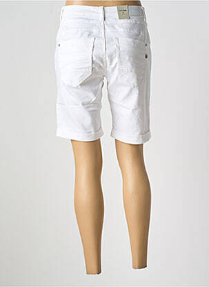 Short tissage denim taille normale blanc CREAM femme