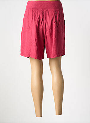 Short fermeture zippée sous rabat boutonné taille normale rouge ANDAMIO femme