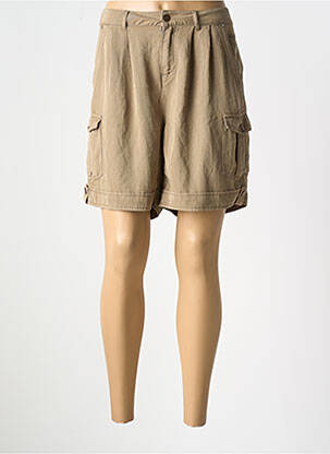 Short coupe fluide taille normale marron CREAM femme