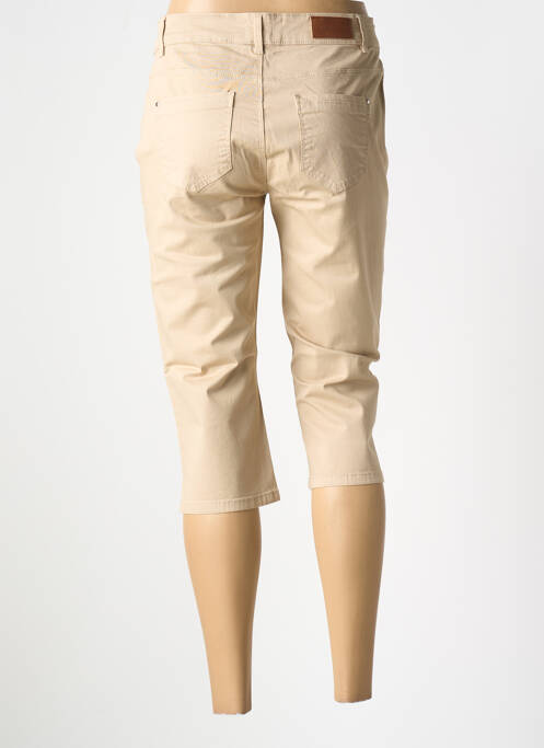 Corsaire stretch taille basse beige C'EST BEAU LA VIE femme