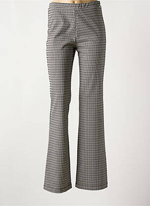 Pantalon flare stretch taille normale gris ANDAM femme