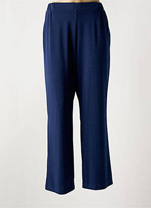 Pantalon droit stretch taille normale bleu GUY DUBOUIS femme