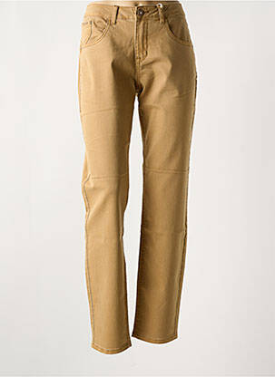 Jeans coupe slim taille normale taille normale marron CREAM femme