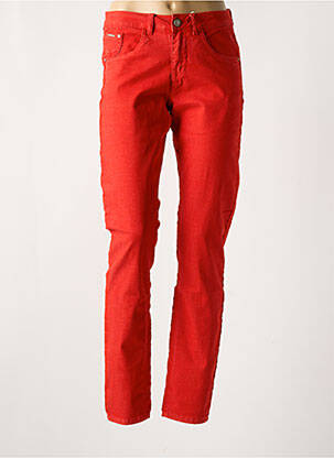 Jeans coupe slim stretch taille normale rouge CREAM femme