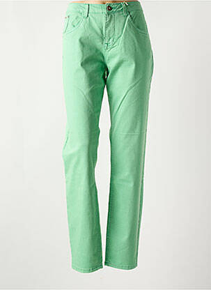Jeans coupe slim stretch taille normale vert clair CREAM femme