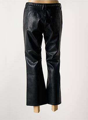 Pantalon 7/8 fermeture zippée sous rabat boutonné taille normale noir FREEMAN T.PORTER femme