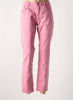 Jeans coupe slim stretch taille normale rose CREAM femme