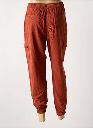 Pantalon cargo tissage popeline taille normale orange LCDN femme