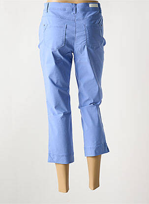 Pantacourt stretch taille haute bleu DIANE LAURY femme