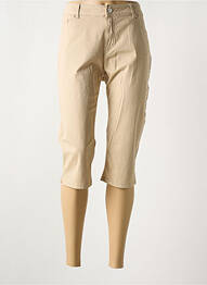 Corsaire stretch taille normale beige C'EST BEAU LA VIE femme